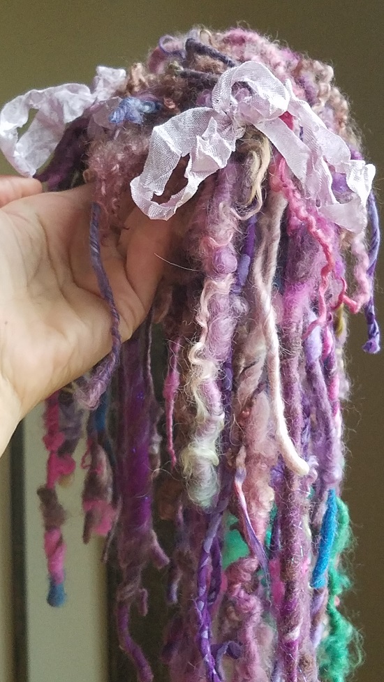 11"-12" Purple hues dred locked wig* RESERVED